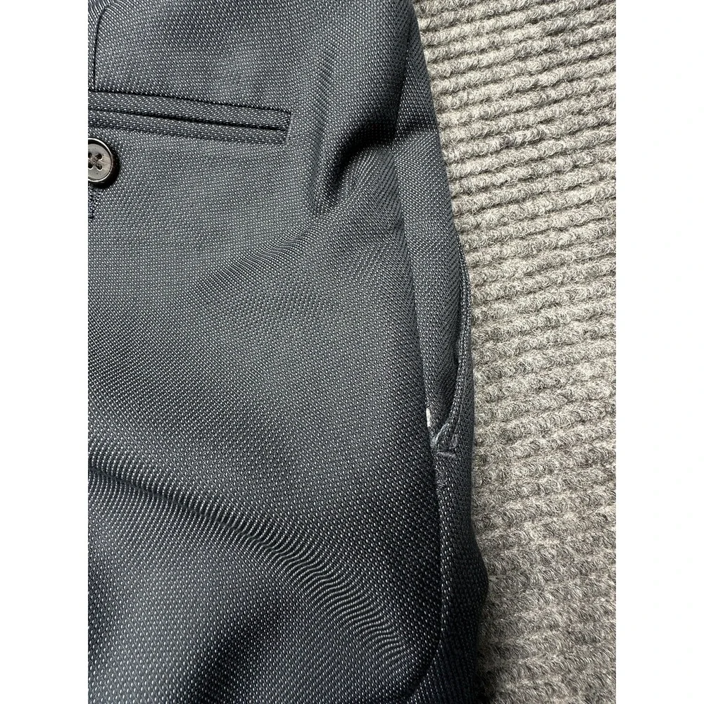 Ralph Ralph Lauren Pants Mens 38x26*‎ Navy Pleated Dress Slacks Polyester Rayon
